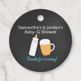 Etiquetas Para Lembrancinhas Garrafa de cerveja de Chá de fraldas Baby Q Boy Ro