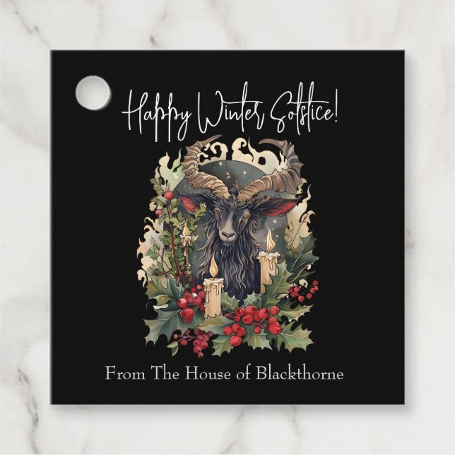 Etiquetas Para Lembrancinhas Gato Clássico Yule (Frente)