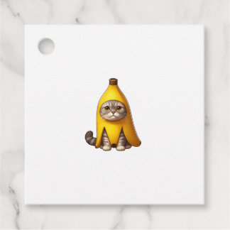Etiquetas Para Lembrancinhas Gato no Figurino da Banana