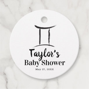 Etiquetas Para Lembrancinhas GÊMEOS Gêmeos Astronomia Signo Zodíaco Baby Shower