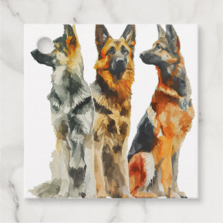 Etiquetas Para Lembrancinhas German shepherd no Distribuidor que Muda de Cor
