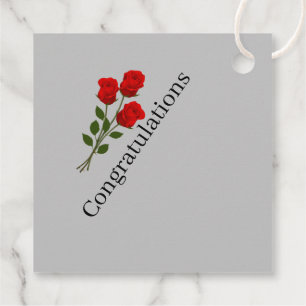 Etiquetas Para Lembrancinhas Gift-FavorTag -Coroa e Rosas Tiara Pageant