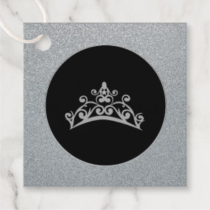 Etiquetas Para Lembrancinhas Gift-FavorTag -Pageant USA America Tiara Crown