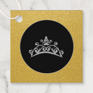 Etiquetas Para Lembrancinhas Gift-FavorTag -Pageant USA America Tiara Crown