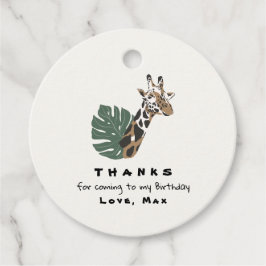 Etiquetas Para Lembrancinhas Giraffe Wild One Favor Tags
