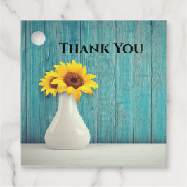 Etiquetas Para Lembrancinhas Girassóis num vaso