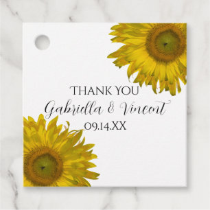 Etiquetas Para Lembrancinhas Girassol amarelo