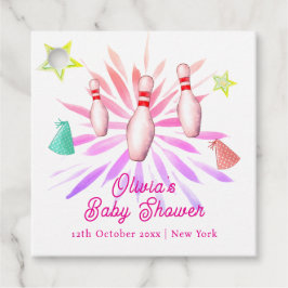 Etiquetas Para Lembrancinhas Girl Strike Up Bowling Sport Party Baby Shower