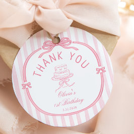 Etiquetas Para Lembrancinhas Girls Just Wanna be One Pink Bow Thank You