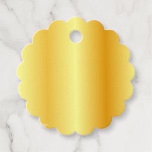 Etiquetas Para Lembrancinhas Glamor Elegante Faux Dourado Adicionar Seu Vazio D