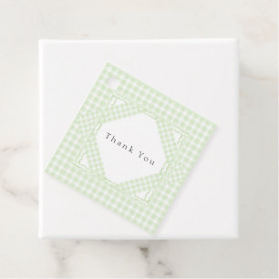 Etiquetas Para Lembrancinhas Glorioso Gingham Verde