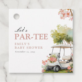 Etiquetas Para Lembrancinhas Golf Let's Par-tee Girl Baby Shower