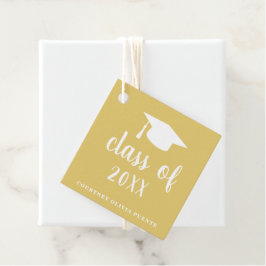 Etiquetas Para Lembrancinhas Graduação Moderna do Conselho Mortar Dourado Simpl