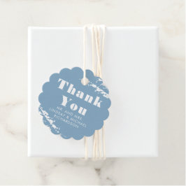 Etiquetas Para Lembrancinhas Grama de Pampas Azul Empoeirado Obrigado