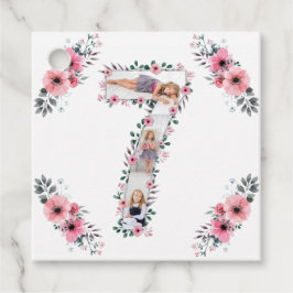 Etiquetas Para Lembrancinhas Grande 7 Birthday Rapariga Fotografia Collage Flor