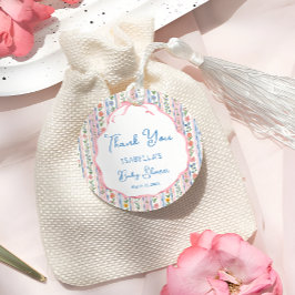 Etiquetas Para Lembrancinhas Grandmillennial Floral Girl Baby Shower Thank you