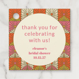 Etiquetas Para Lembrancinhas Gratidão Personalizada para Chá de Noiva Floral La