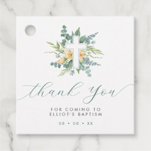 Etiquetas Para Lembrancinhas Green Eucalyptus Cross Obrigado
