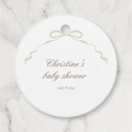 Etiquetas Para Lembrancinhas Green Mallard Duck Round Favor Tag 2