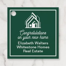 Etiquetas Para Lembrancinhas Green Real Estate Company Custom Realtor Party