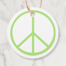 Etiquetas Para Lembrancinhas Green World Peace Sign Groovy Love Symbol