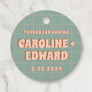 Etiquetas Para Lembrancinhas Groovy Negrito Azul Rosa Vermelho Funky 