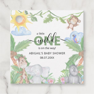 Etiquetas Para Lembrancinhas Guardanapos para Chá de Bebê Wild One Safari
