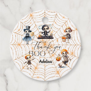 Etiquetas Para Lembrancinhas Halloween Boo Spooky Skeletons Chá de fraldas