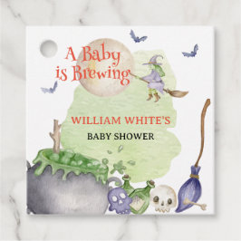 Etiquetas Para Lembrancinhas Halloween Cauldron Baby está criando Chá