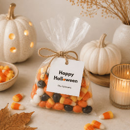 Etiquetas Para Lembrancinhas Halloween Minimalista Moderno – Personalizado Quad