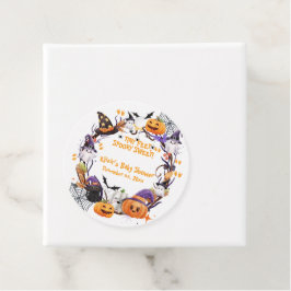 Etiquetas Para Lembrancinhas Halloween Pés Minúsculos, Chá de fraldas Doce