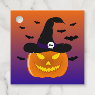 Etiquetas Para Lembrancinhas Halloween Pumpkin Jack o’ Lantern Withat