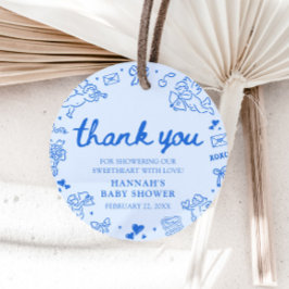 Etiquetas Para Lembrancinhas Hand Drawn Valentine Little Sweetheart Baby Shower