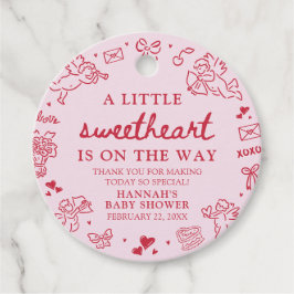 Etiquetas Para Lembrancinhas Hand Drawn Valentine Little Sweetheat Baby Shower