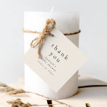 Etiquetas Para Lembrancinhas HANNAH Vintage Cream Simples Chá de fraldas Obriga<br><div class="desc">Esse simples obrigado de chá de fraldas de vintage que você favorece as etiquetas da Coleção Hannah são perfeitos para um chá de fraldas minimalista. A design de cor da nata e da cinza neutra apresenta a tipografia não adornada do boho moderna com um estilo minimalista único. Personalize o seu...</div>