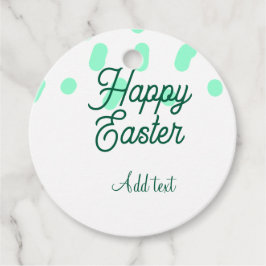 Etiquetas Para Lembrancinhas Happy Easter green eggs pastel name date simple