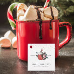Etiquetas Para Lembrancinhas Happy Holidays | Classic Hot Chocolate Christmas<br><div class="desc">These are happy…cheerful and colorful tags that will look amazing on all of your holiday gifts. Festive illustrations and lush greenery helps brighten moods with an elegant touch.They are great to tie around a mason jar of homemade hot chocolate mix or attach it to a special baked good…you are going...</div>