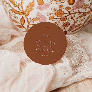 Etiquetas Para Lembrancinhas HARMONIA   Terracotta Wedding