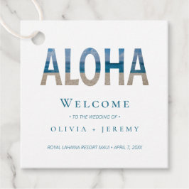 Etiquetas Para Lembrancinhas Hawaii Beach Bem-Vindo Ao Nosso Gift Bag De Casame