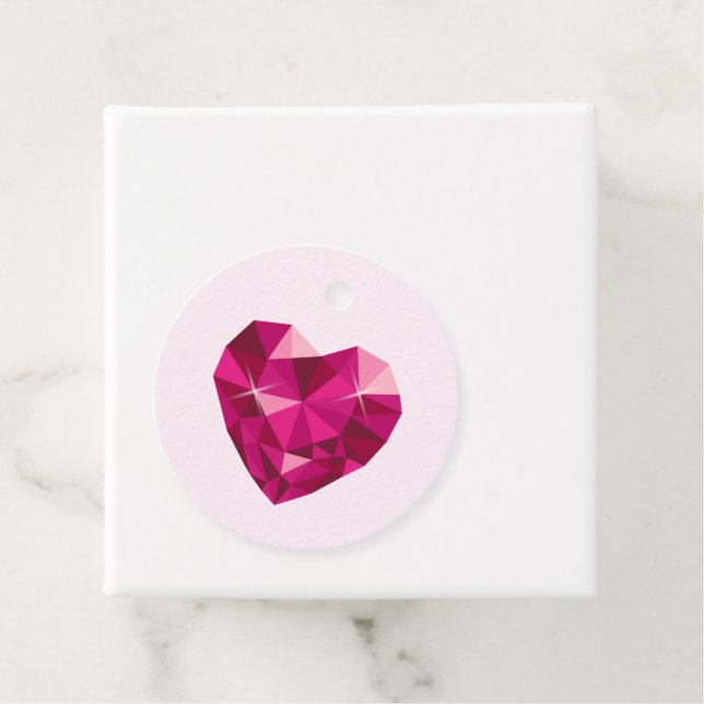 Etiquetas Para Lembrancinhas Heart Gemstone (In Situ)