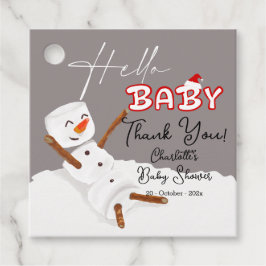 Etiquetas Para Lembrancinhas Hello Baby Cute Snowman Baby Shower