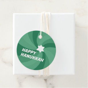 Etiquetas Para Lembrancinhas HELY HANUKKAH Modern Swirl Star de David Personali