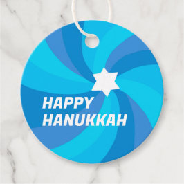 Etiquetas Para Lembrancinhas HELY HANUKKAH Modern Swirl Star de David Personali