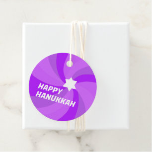 Etiquetas Para Lembrancinhas HELY HANUKKAH Modern Swirl Star de David Personali