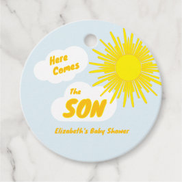 Etiquetas Para Lembrancinhas Here Comes The Son Boy Baby Shower