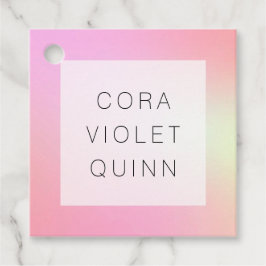 Etiquetas Para Lembrancinhas Holographic Ombre