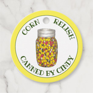 Etiquetas Para Lembrancinhas Homemade Corn Relish Salsa Home Banido Por