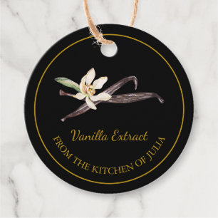 Etiquetas Para Lembrancinhas Homemade Simples Vanilla Extract Hang Tag l White