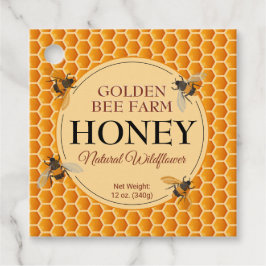 Etiquetas Para Lembrancinhas Honeycomb + Fatos Nutricionais Mel Jar Hang Tags
