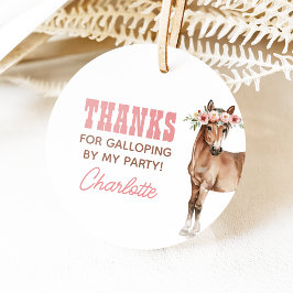 Etiquetas Para Lembrancinhas Horse Birthday Pony Party Circle Favor Tags